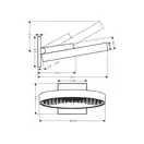 Верхний душ Ø 360 мм Hansgrohe Rainfinity, 1 тип струи (цвет - чёрный матовый хром) (26230340) фото 2 Aquada.com.ua