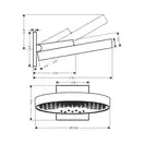 Верхній душ, Hansgrohe Rainfinity 360 1jet, Matt Black (26230670)