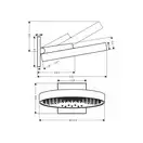 Верхний душ Ø 360 мм Hansgrohe Rainfinity, 3-типа струи (цвет - полированное золото) (26234990) фото 2 Aquada.com.ua