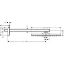 Верхній душ Hansgrohe Raindance E Overhead shower 300 1jet, polished gold optic (26238990)