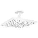 Верхний душ с потолочным подсоединением Hansgrohe Raindance E 300 х 300 мм, 1 тип струи (цвет - белый матовый) (26250700) фото 1 Aquada.com.ua