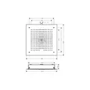 Верхний душ Hansgrohe Raindance E Air 1jet (цвет - хром) (26253000) фото 2 Aquada.com.ua