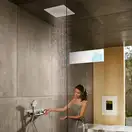 Верхній душ Hansgrohe Raindance E 400/400 1jet вбудований EcoSmart 9 л / хв, хром (26253000)