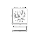 Верхний душ Hansgrohe Raindance 260 х 260 мм, 1 тип струи (цвет - хром) (26472000) фото 2 Aquada.com.ua