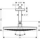 Верхній душ Hansgrohe Raindance Select S 300 2jet, білий / хром (27337400)