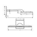 Верхний душ (тропический душ) Hansgrohe Raindance E 420 AIR 2jet 430х220 мм (27373000) фото 5 Aquada.com.ua