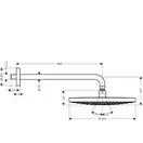 Верхний душ Hansgrohe Raindance Select S 300 2jet Ø 300 мм (цвет - хром) (27378000) фото 2 Aquada.com.ua