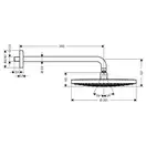 Верхній душ Hansgrohe Raindance Select S 300 2jet, хром (27378000)