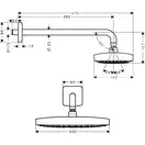 Верхній душ Hansgrohe Raindance Select E 300 2jet з власником, хром (27385000)