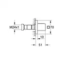 Верхній душ Hansgrohe Raindance S 240 PowderRain 1jet, хром (27623000)