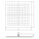 Верхний душ Imprese (цвет - хром) 40х40 мм (SQ400SS2) фото 2 Aquada.com.ua