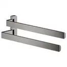 Двойной полотенцедержатель 409 мм Axor Universal Accessories, полированный чёрный хром (42821330) фото 1 Aquada.com.ua