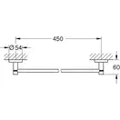 Тримач для рушників Grohe Essentials New (40688001)