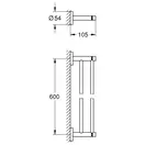 Подвійний тримач для рушників Grohe Essentials New (40802001)