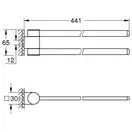 Подвійний тримач для рушників Grohe Selection (41063000)