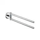 Полотенцедержатель двухрожковый Hansgrohe Logis Classic (цвет - хром) (41612000) фото 1 Aquada.com.ua