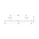 Полотенцедержатель 765 мм Hansgrohe Logis (цвет - хром) (41616000) фото 2 Aquada.com.ua