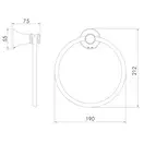 Полотенцедержатель-кольцо Imprese Podzima ledove (ZMK01170128) фото 2 Aquada.com.ua