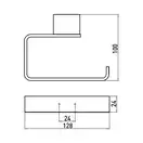 Бумагодержатель без крышки Emco Loft (цвет - хром) (050000101) фото 2 Aquada.com.ua