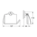 Тримач для туалетного паперу Grohe Essentials New (40367001)