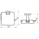 Бумагодержатель с крышкой Ravak Chrome (цвет - хром) (X07P191) фото 5 Aquada.com.ua