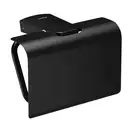 Бумагодержатель с крышкой Sonia S6 Black (цвет - чёрный матовый) (166473) фото 1 Aquada.com.ua