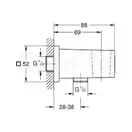 Шлангове підключення з тримачем Grohe Euphoria Cube (26370000)