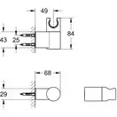 GROHE Настінний тримач для ручного душу Rainshower (27055000) фото 3 Aquada.com.ua