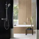 Кронштейн для верхнього душу Hansgrohe E 389 мм, хром (27446000)