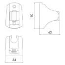 IMPRESE Держатель душевой лейки, настенный, регулируемый, хром (S023CP) фото 2 Aquada.com.ua