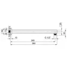 Кронштейн для верхнього душу Qtap Trubice 400NB (QTTRB400NB) фото 2 Aquada.com.ua