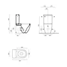 Унитаз-компакт Catalano Sfera NewFlush (безободковый), с сиденьем Soft Close Plus (1MPSFR00+1CMSFR00+5ZECOF00) фото 2 Aquada.com.ua
