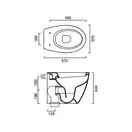 Унитаз напольный Catalano Velis + сиденье для унитаза soft-close (1VP5700 + 5V57STF000) фото 3 Aquada.com.ua