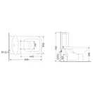 Унитаз-компакт Devit Comfort с сиденьем Soft Close (3110123) фото 2 Aquada.com.ua