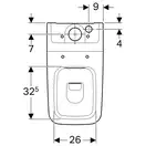 Унитаз-компакт Rimfree (безободковий) с бачком Geberit Icon Square, с сиденьем Soft Close (200930000+228960000+571910000) фото 5 Aquada.com.ua