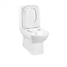 Унітаз-компакт Qtap Aries безобідковий з сідінням Soft-close QT03222171ARW