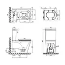 Унітаз-компакт Qtap Scorpio безобідковий з сидінням Soft-close QT14222125ARW (QT14222125ARW) фото 2 Aquada.com.ua