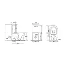 Унітаз-компакт Qtap Stork безобідковий з сідінням Soft-close QT15222179W (QT15222179W) фото 2 Aquada.com.ua