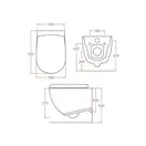 ARTCERAM Унитаз подвесной ArtCeram File 2.0 белый глянец с сиденьем для унитаза Soft Close (FLV001 01; 00 + FLA002 01) фото 7 Aquada.com.ua