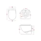 ARTCERAM Унитаз подвесной ArtCeram File 2.0 с сиденьем Soft Close, чёрный (FLV001 03;00+FLA002 03) фото 2 Aquada.com.ua