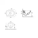 Унитаз подвесной Catalano Sfera NewFlush (безободковый), с сиденьем Soft Close (1VSF54R00+5ZECOF00) фото 2 Aquada.com.ua