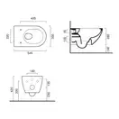 Унитаз подвесной NewFlush (безободковый) Catalano Sfera с сидением Soft Close Plus, белый матовый (1VSF54RBM+5SCSTPBM) фото 2 Aquada.com.ua