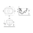 Унитаз подвесной NewFlush (безободковый) Catalano Sfera с сидением Soft Close Plus (1VSS50R00+5SCSTP000) фото 3 Aquada.com.ua