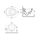 Унитаз подвесной Catalano New Zero с сиденьем Soft Close Plus (ободковый) (1VSV50N00+5SCSTP000) фото 2 Aquada.com.ua
