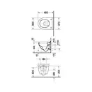 Унитаз подвесной, укороченый Duravit Starck 3 (с сиденьем Soft Close) (2227090000+0063890000) фото 2 Aquada.com.ua
