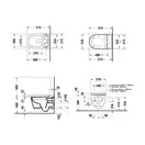 Унитаз-биде Rimless (безободковый) Duravit Me by Starck с сиденьем SensoWash® Starck f Lite (2510092000+612001012000310) фото 9 Aquada.com.ua