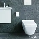 Унитаз подвесной Duravit Viu Rimless (безободковый), с сиденьем Soft Close (2511090000+0021190000) фото 4 Aquada.com.ua