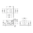 Унитаз подвесной Duravit ME by Stack (с сиденьем Soft Close) (2529090000+0020090000) фото 3 Aquada.com.ua