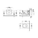 DURAVIT STARCK 2 унитаз подвесной с вертикальным смывом, вкл. крепление Durafix, 370*540, белый (2534090000) фото 2 Aquada.com.ua