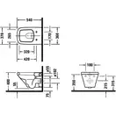 Унитаз подвесной Duravit DuraStyle Rimless (2538090000) фото 3 Aquada.com.ua